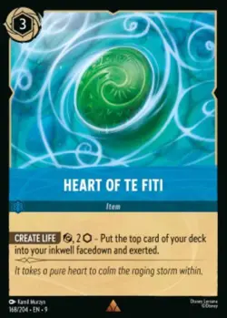Heart Of Te Fiti 168/204 Fabled COLD FOIL Disney Lorcana - Image 1