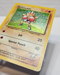 Hitmonchan 7/102 Holo Rare Base Set Unlimited Pokemon 769 - Image 2