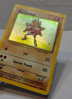 Hitmonchan 7/102 Holo Rare Base Set Unlimited Pokemon 769 - Image 3