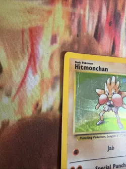 Pokemon TCG Hitmonchan Base Set 7/102 Holo Unlimited Holo Rare HP - Image 3