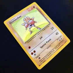 Pokemon TCG Hitmonchan 7/102 Base Set Holo Rare Unlimited WOTC Vintage - Image 2