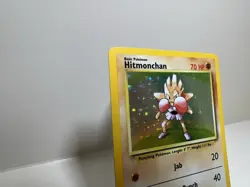Pokemon TCG Hitmonchan Base Set Holo Unlimited Rare Card 7/102 LP - Image 4