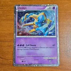 Pokemon Deoxys Shiny Holo Rare Basic 80HP SL1 Call of Legends 2011 English Card - Image 1