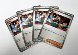 Judge 176/198 x4 4x Pokemon Card Scarlet & Violet Playset - Image 1