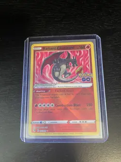Radiant Charizard 011/078 Pokemon GO Ultra Rare Holo Set Shiny Pokemon Card TCG - Image 1
