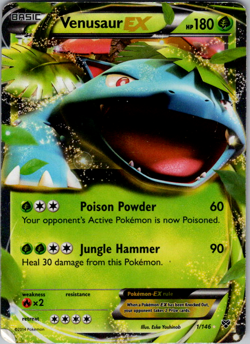 Venusaur EX - 1/146 - Pokemon XY Base Set Ultra Rare Card - Image 1