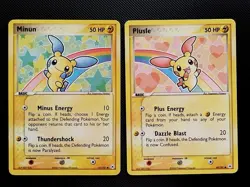 (LP-GD) Minun & Plusle 67/101 69/101 2004 EX Hidden Legends Pokemon Cards - Image 1