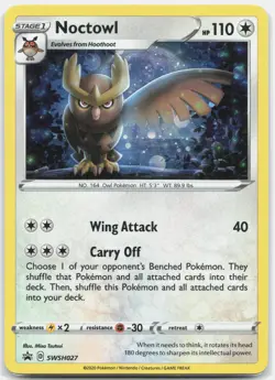 Noctowl - Promo SWSH: Sword & Shield Promo Cards SWSD Colorless Holo SWSH027 NM - Image 1