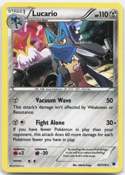 Lucario - 63/124 (Cosmos Holo) Promo Miscellaneous Cards & Products MCAP Metal H - Image 1