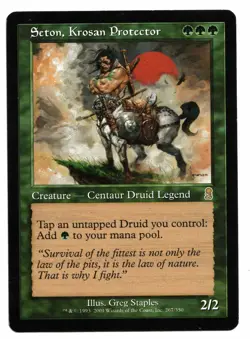 Magic the Gathering MTG Card: Seton, Krosan Protector 267/350 Odyssey Rare! GD - Image 1