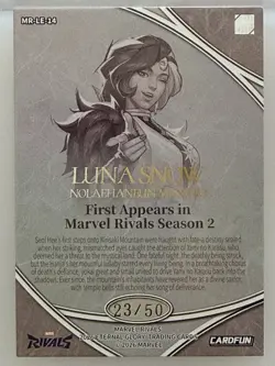 Marvel Rivals Luna Snow Hellfire Gala Limited Edition Card Marvel 2026 23/50 - Image 2