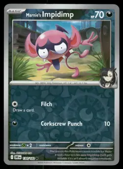 Marnie's Impidimp 134/182 Reverse Holo Destined Rivals Pokemon TCG trading card - Image 1