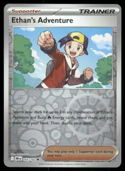 Ethan's Adventure 165/182 Reverse Holo Destined Rivals Pokemon TCG trading card - Image 1