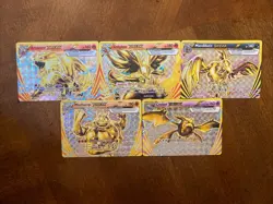Pokemon BREAK Card Set Arcanine, Delphox, Mandibuzz, Machamp, Crobat - Played - Image 1
