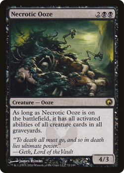 Necrotic Ooze #72 (MP) Scars of Mirrodin SOM Magic MTG - Image 1