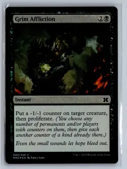 Grim Affliction 84 Common Modern Masters 2015 Magic: The Gathering Foil NM - Image 1