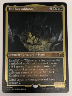 The Necrobloom (Foil Etched) Modern Horizons 3 - MTG RARE - Image 1