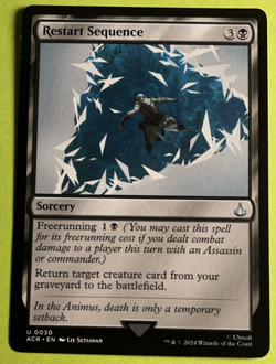 Restart Sequence ACR 30 MTG NM/M Never Played - Image 1