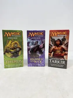 3 Magic the Gathering: Khans Of Tarkir-Theros-Journey into NYX Event Decks - Image 1
