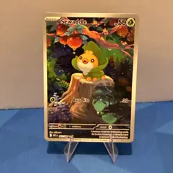 Pokemon TCG Sewaddle 087/086 White Flare Illustration Rare IR Card English - Image 1