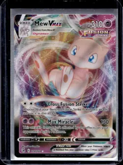 2021 Pokemon SWSH Fusion Strike Mew VMAX Full Art #114/264 - Image 1