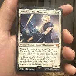 Cloud, Midgar Mercenary - MYTHIC #10 MTG Final Fantasy FIN FF7 FFVII NON FOIL - Image 1