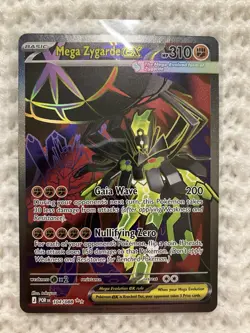 Pokemon TCG Perfect Order Mega Zygarde EX Ultra Rare Full Art 104/088 NM - Image 1