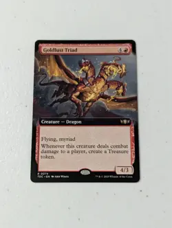 MTG Goldlust Triad - Extended Art - Commander: Tarkir: Dragonstorm NM - Image 1