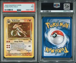 PSA 7 Kabutops 9/62 Fossil Holo Pokemon 1999 Vintage Slab - Image 3
