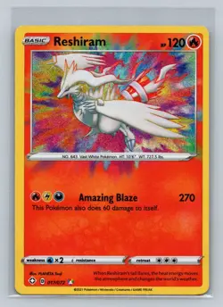 Pokemon Reshiram Shining Fates 017/072 Near Mint NM - Image 1