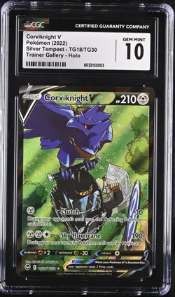 Pokemon TCG Corviknight V Silver Tempest TG18/TG30 CGC Graded GEM MINT 10 - Image 1