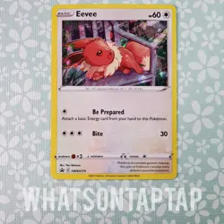 Pokemon Tcg Eevee SWSH175 Black Star Promo Fusion Strike 3 Pack Blister LP Swirl - Image 1