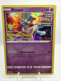 Pokemon - Deoxys - 120/264 - Holo Rare - Sword & Shield - Fusion Strike - NM/M - Image 1