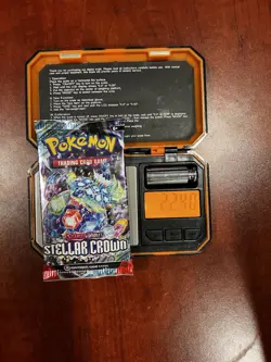 (VERY HEAVY) 22.40g Pokemon TCG Stellar Crown Booster Pack (SEALED)✅ - Image 1