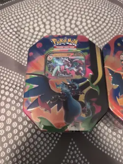 Mega Charizard X & Y Ex Tins Set of 2 Factory Sealed Pokemon TCG - Image 2