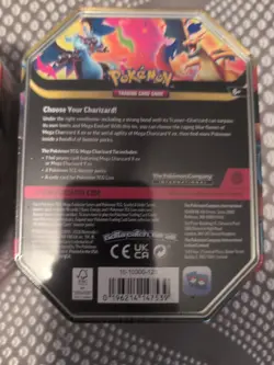 Mega Charizard X & Y Ex Tins Set of 2 Factory Sealed Pokemon TCG - Image 4