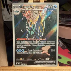 Clawitzer 141/132 Mega Evolution Illustration Rare Holo Pokemon TCG MINT - Image 1
