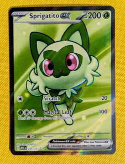Pokemon TCG Sprigatito EX 251/217 Full Art Rare Holo Ascended Heroes - Image 1