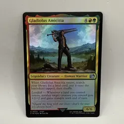 Magic The Gathering MTG - Gladiolus Amicitia Foil - FIN Final Fantasy Card - Image 1