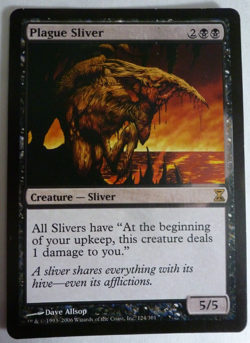 Magic The Gathering Plague Sliver Time Spiral #124 LP/NM inv2 - Image 1