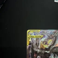 Pikachu & Zekrom GX SM168 Black Star Promo Tag Team Holo Rare Pokemon Card NM - Image 4