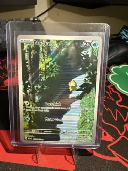 Pokemon TCG Scarlet & Violet Psyduck Holo Illustration Rare Card 175/165 - Image 1