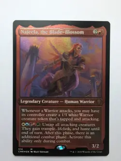 MTG Najeela, the Blade-Blossom (CMR) Commander Legends Foil Etched Mythic 514 - Image 1