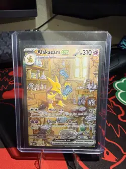Pokemon TCG Alakazam EX 151 Holo Card Scarlet & Violet 201/165 - Image 1