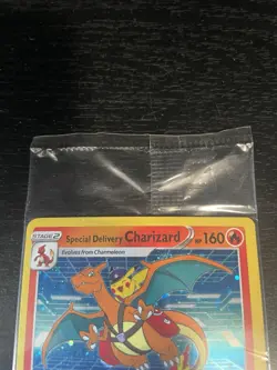 Sealed Special Delivery Charizard SWSH075 Holo Promo Card Sword & Shield - Image 5