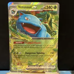 Pokemon tcg (2)Venusaur ex Full Art Holo Double Rare 003/165 SV151 (2)cards - Image 2