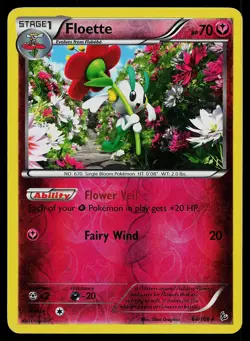 Pokemon Card Flashfire Floette 64/106 Rare Reverse Holo - Image 1