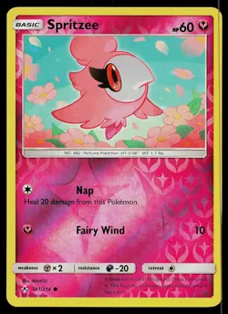 Pokemon Card Unbroken Bonds Spritzee 141/214 Common Reverse Holo - Image 1