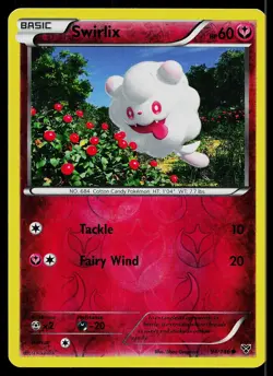 Pokemon Card XY Swirlix 94/146 Common Reverse Holo - Image 1