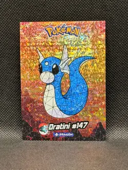 Dratini Pokemon Crystal Stained Glass Peru Shards Foil Rare Card #147 Mid-Tier - Image 1